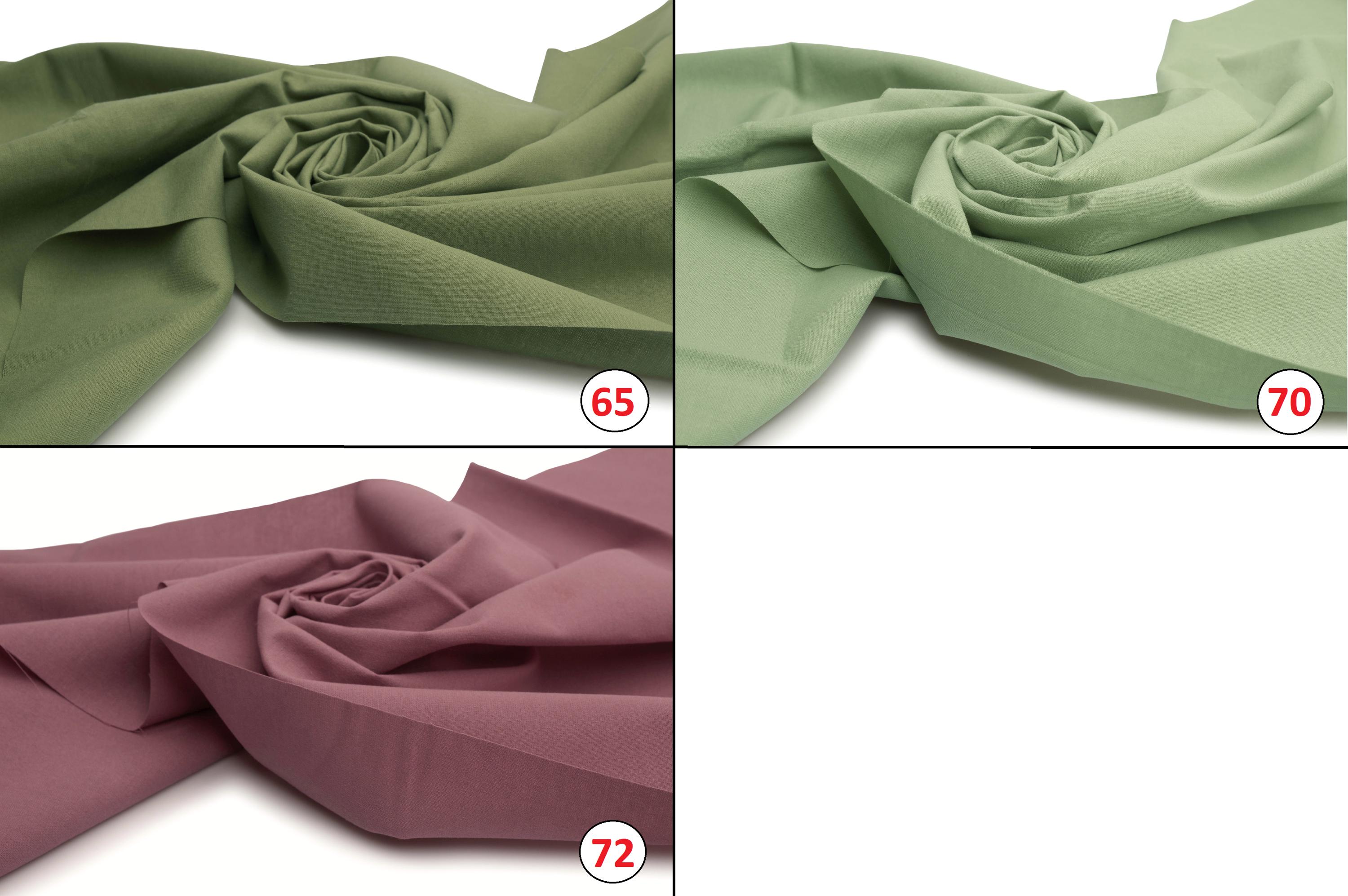 Tissu Ramie De Coton - 50 Cm X 150 Cm (Demi-Mètre) - Poids 145 G/m² - Uni - Pologne - Neuf