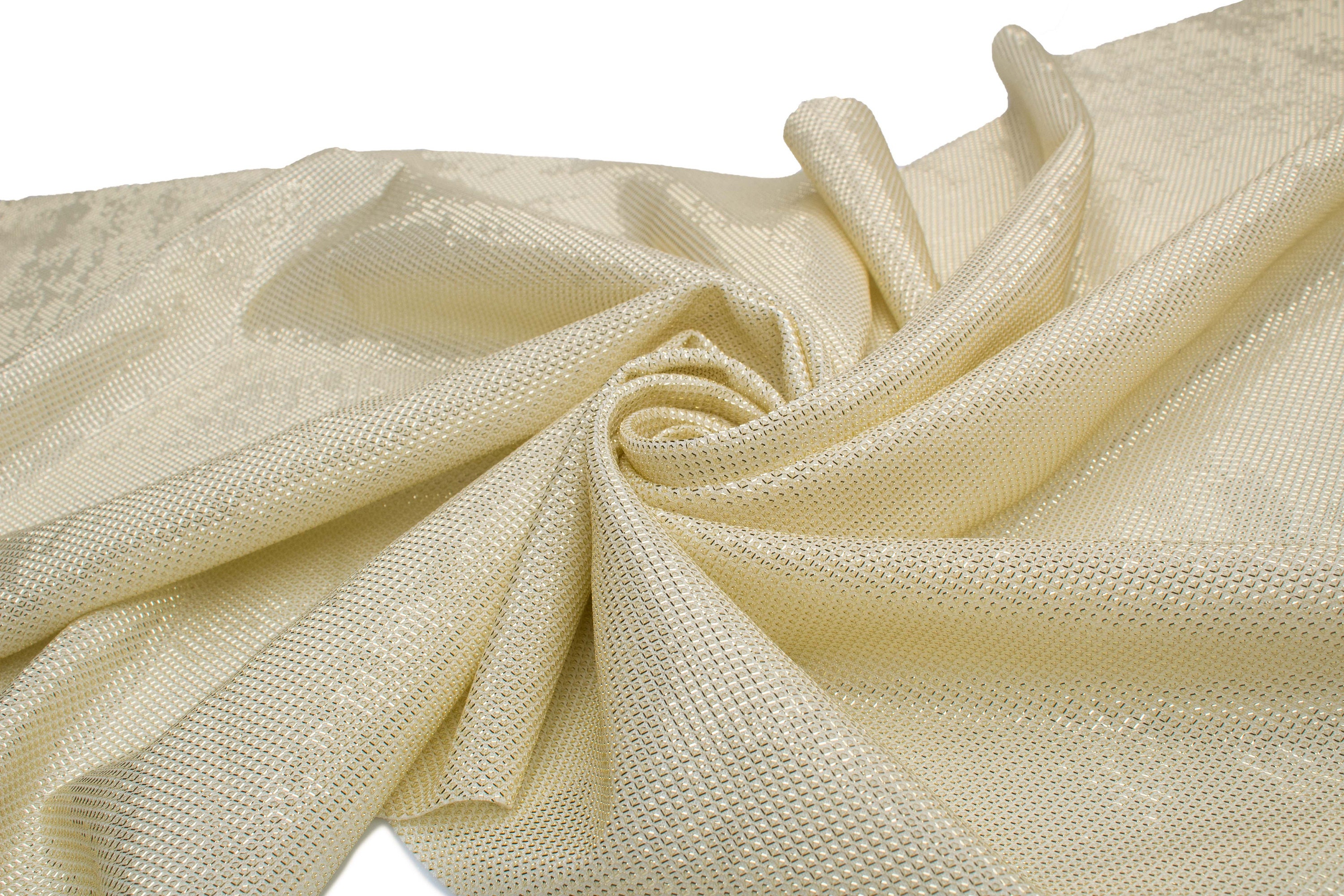 Tissu Tricoté Moonlight Avec Fil De Lurex - 50 Cm X 150 Cm, Idéal Pour Créations Et Vêtements