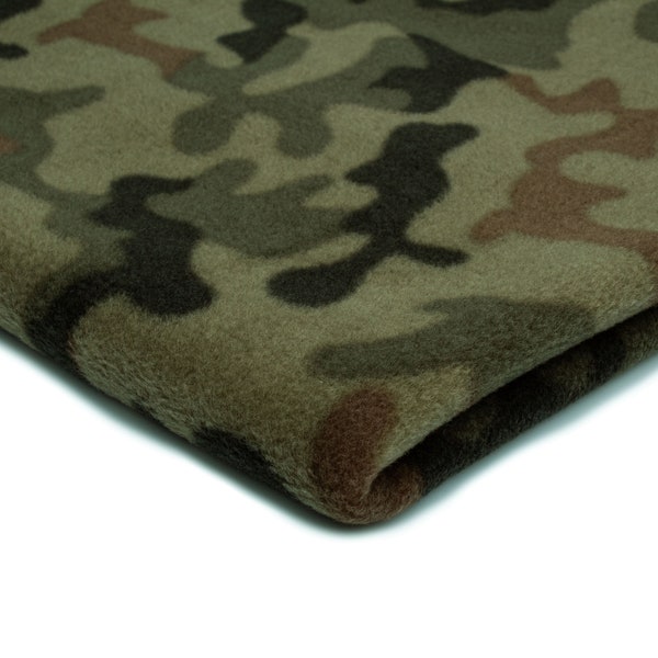 Tricots Polaires Fleece imprimé Motif camouflage 50 x 160 cm