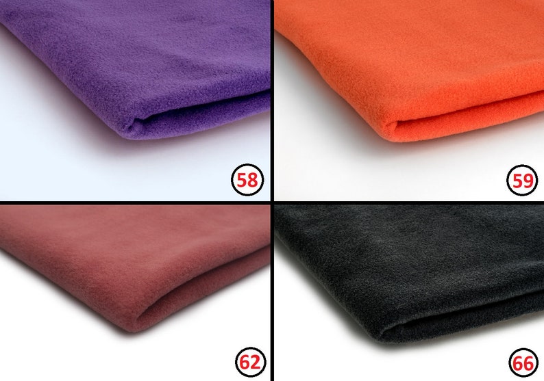 Polar Fleece Fabric 400 gsm 50 x 155 cm Etsy