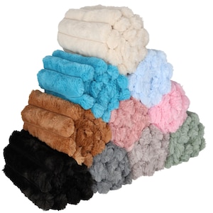 Webpelzstreifen, dick (5 cm), 50 x 165 cm