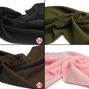 Tissu Minimatt étirable Polyester - 50cm X 150cm - 220g/m² - Pour Couture & Artisanat