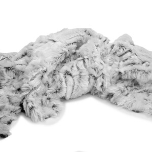 Artificial fur Caraculas, Black and white 50 x 160 cm image 3