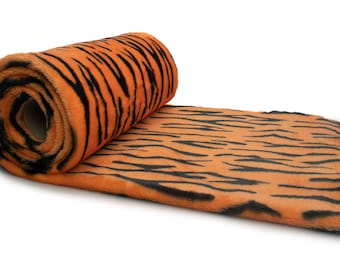 Soft Plush Double-sided printed Tiger 50 x 175 cm