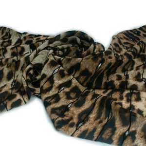 Chiffon tessuto stampato (Design No. 12) 50 x 150 cm