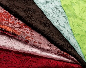 Lace fabric flower design 50 x 140 cm