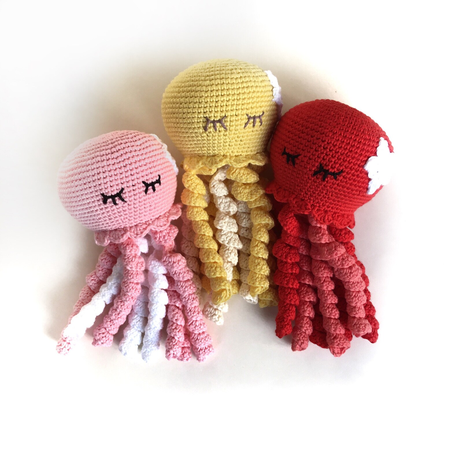 Crochet Plush Jellyfish Toy for Preemie Birthday Gift Soft Toy Etsy