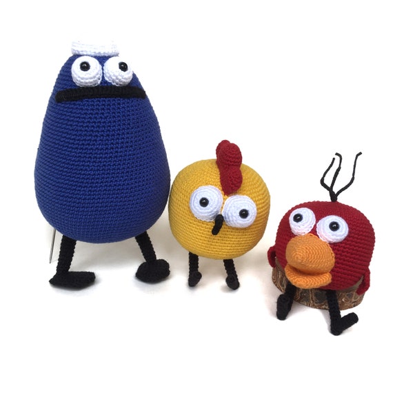 Crochet Peep and the Big Wide World Inspired. Plush Toy. Red Chirp Etsy