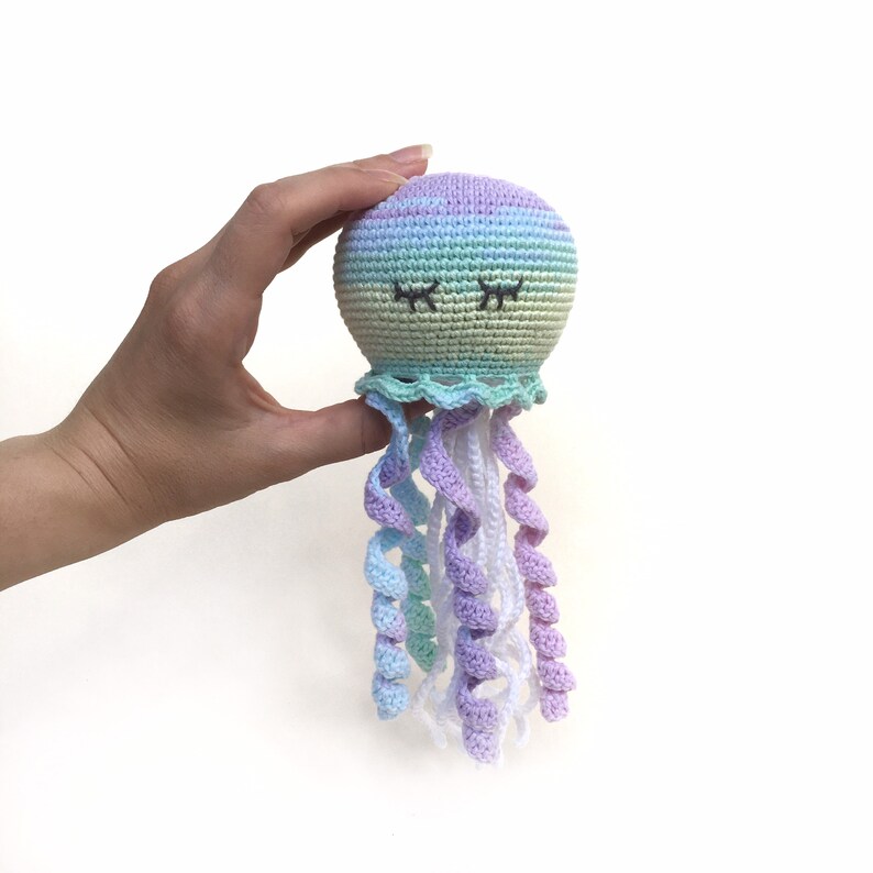 Crochet Plush Jellyfish Toy. Preemie Birthday Gift. Soft - Etsy