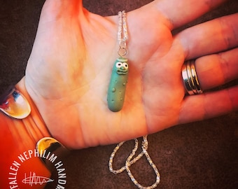 Pickle Rick Pendant | Etsy Ireland