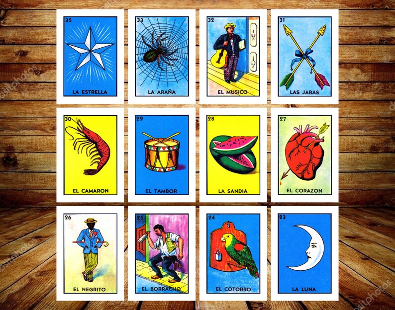 3"x2" Loteria mexicana наклейка наклейка la loteria el gallo, el ...