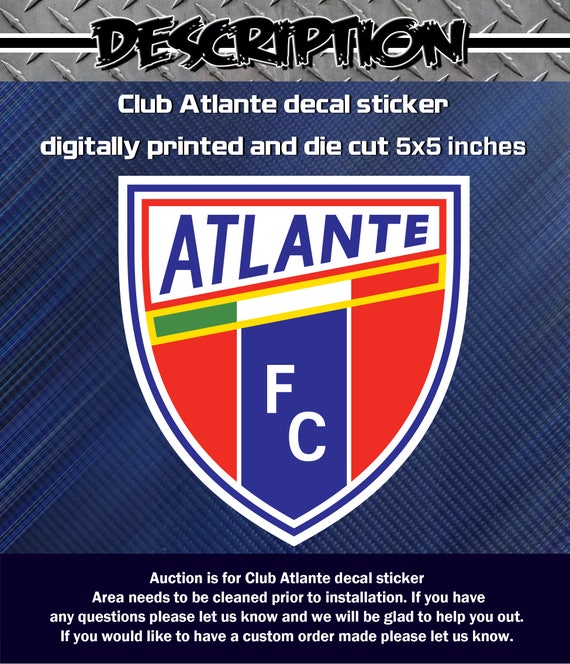 Club Atlante Potros De Hierro Decal Sticker Liga Mexicana - Etsy
