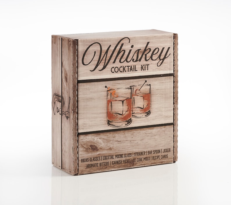 Cocktail Kit Whiskey Gift Set Barware Set, Recipes and Aromatics Bitters to Mix a Classic Old Fashioned & More at Home image 10