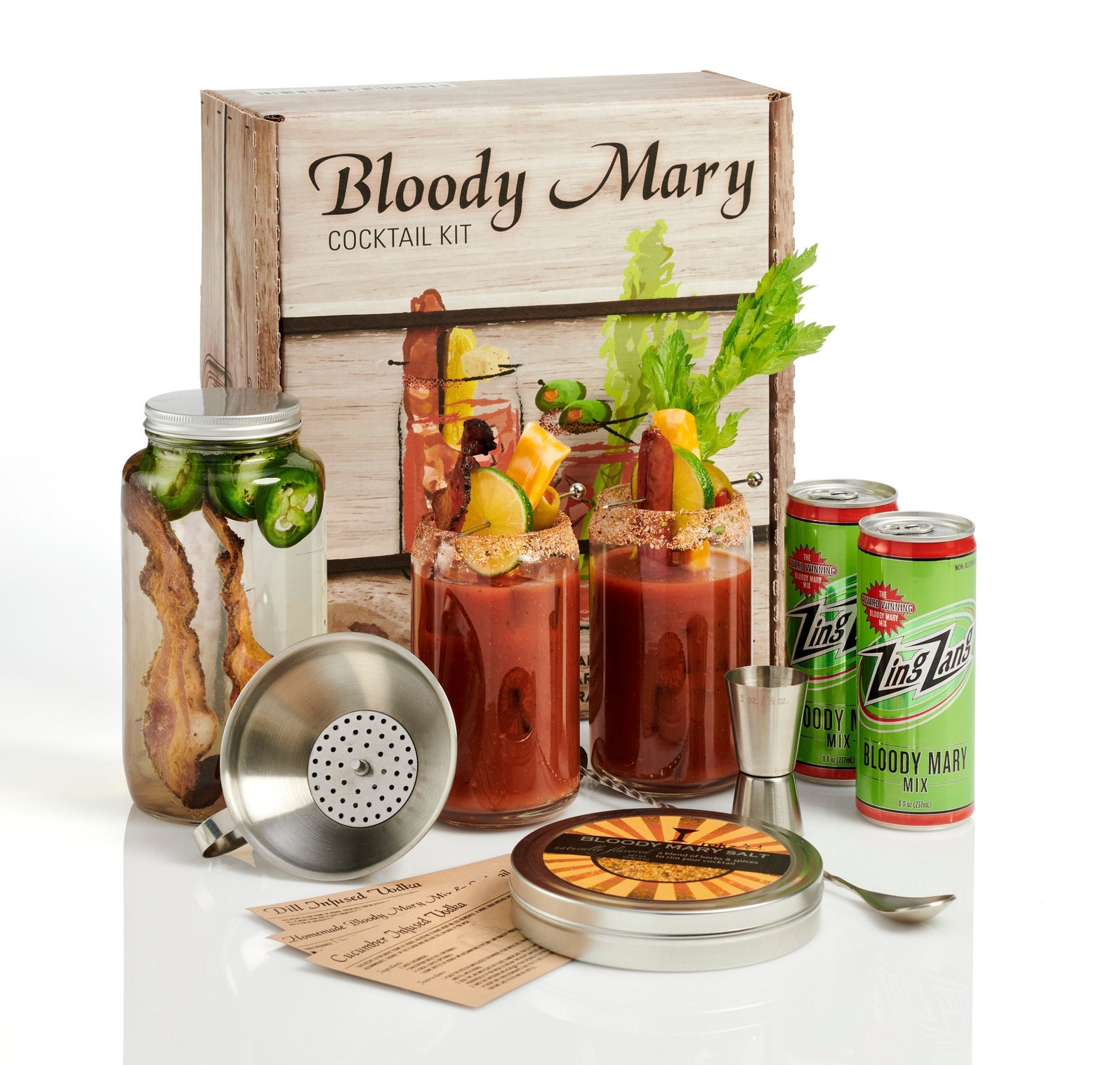 Bloody Mary Cocktail Kit Barware Set With Recipes for Tasty Etsy