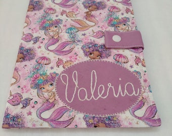 Personalized children's gift. Handmade personalized baby document holder.
