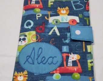 Personalized baby document holder. Handmade.. For babies children. Personalized children's gift.