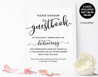 guest book sign etsy