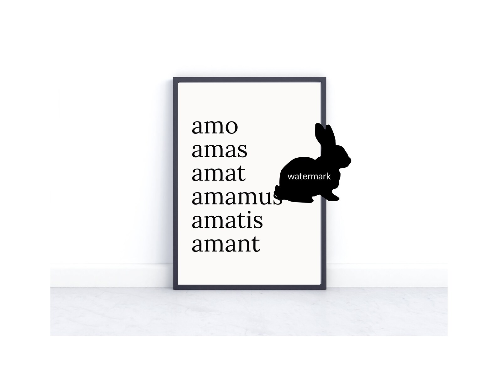 Latin phrases Printable DIGITAL DOWNLOAD Amo Amas Amat Wall Etsy