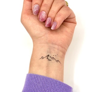 Mountain Birds (set of 2) - Temporary Tattoo