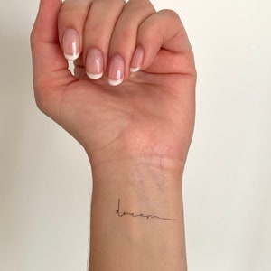 Dream set of 2 Temporary Tattoo image 1