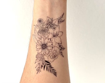 Floral All Kind (set of 2) - Temporary Tattoo