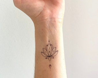 Lotus Dots (set of 2) - Temporary Tattoo