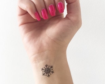 Snowflake (set of 2) - Temporary Tattoo