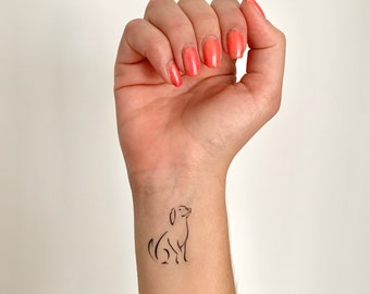 Tatouage Chien Etsy