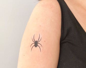 Spider set of 2 Temporary Tattoo - Etsy Norway Spider set of 2 Temporary Tattoo - Etsy Norway
