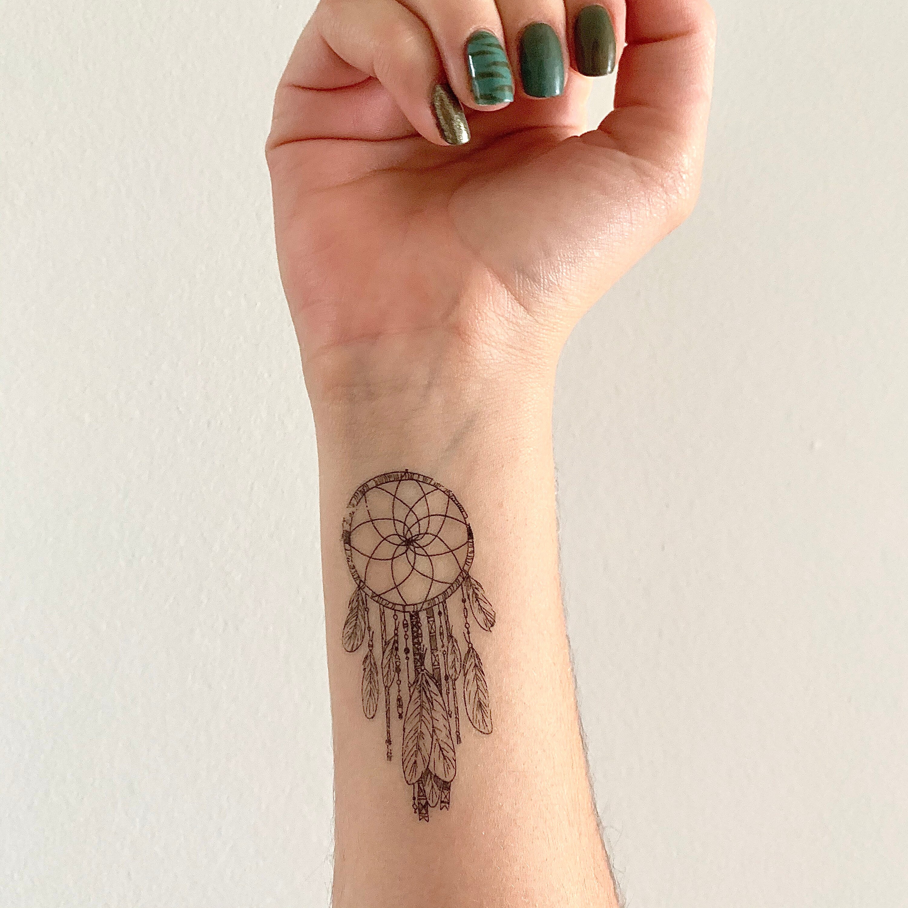 Dreamcatcher Tattoo - Etsy New Zealand Dreamcatcher Tattoo - Etsy New Zealand