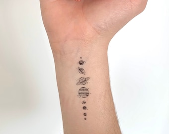 Solar System/Planets (set of 2) - Temporary Tattoo