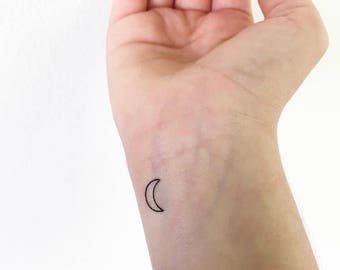 Moon Small (set of 4) - Temporary Tattoo