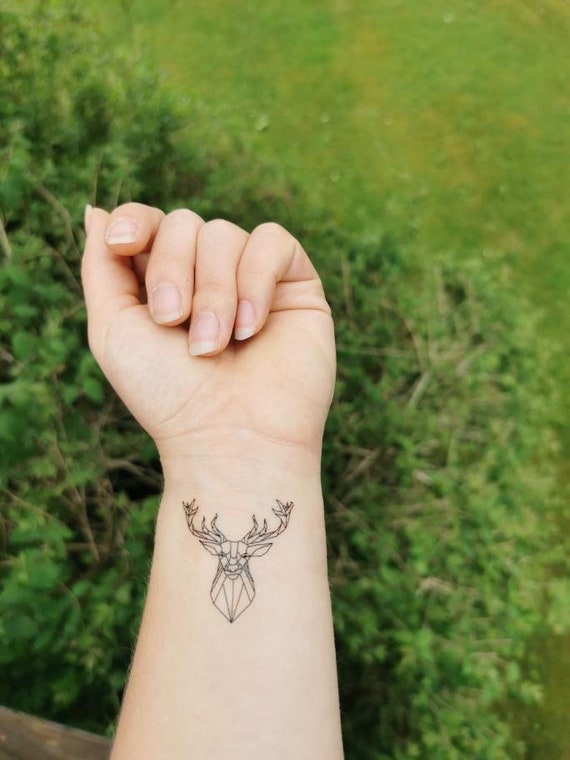 Deer Antler Temporary Tattoo  neartattoos