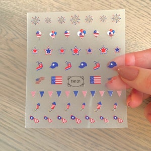 Nail Decals/Stickers - 4th of July