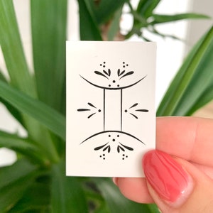 Znak zodiaku Bliźniąt (zestaw 2)-tymczasowy tatuaż