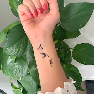 Flying Swallows (set of 2) - Temporary Tattoo