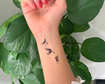 Flying Swallows (set of 2) - Temporary Tattoo