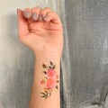 Floral Color d (set of 2) - Temporary Tattoo product logo
