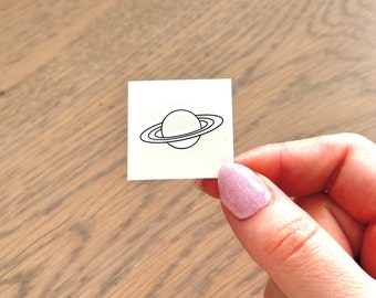 Saturn Planet (set of 2) - Temporary Tattoo