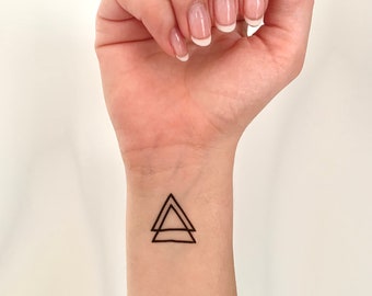 Double Triangle (set of 2) - Temporary Tattoo