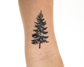 Fir Tree (set of 2) - Temporary Tattoo