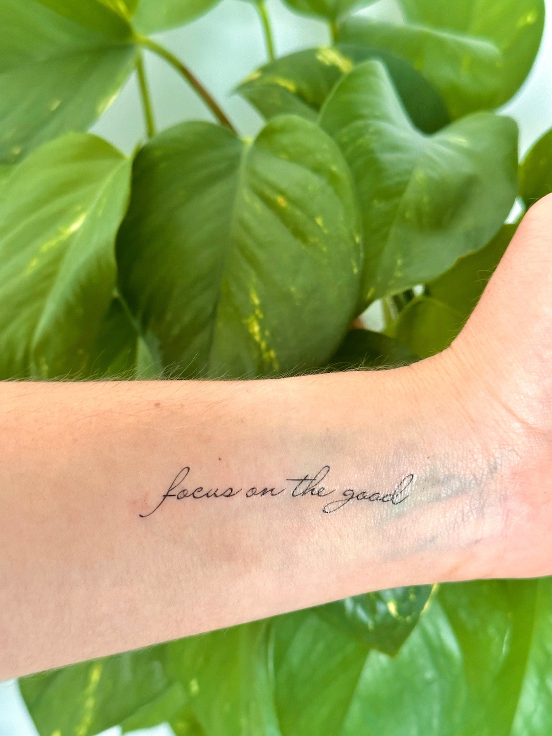 Focus On The Good Tattoo Bedeutung Focus on the Good (set of 2) - Temporary Tattoo - Etsy