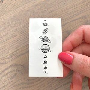 Solar System/Planets set of 2 Temporary Tattoo image 2