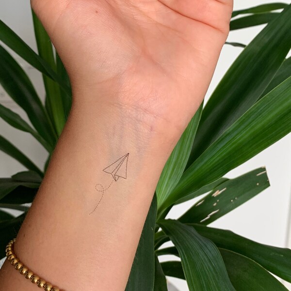 Paper Plane (set of 2) - Temporary Tattoo