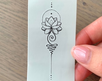 Unalome Fancy (set of 2) - Temporary Tattoo