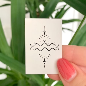 Znak zodiaku Wodnik (zestaw 2)-tymczasowy tatuaż
