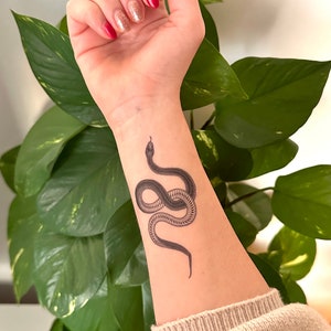 Orm Enkel Medium (set om 2) - Tillfällig Tatuering