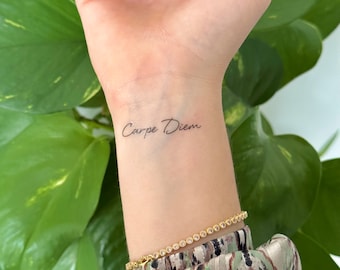 Carpe Diem (set of 2) - Temporary Tattoo