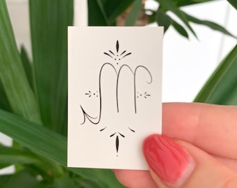 Scorpio Zodiac Sign (set of 2) - Temporary Tattoo