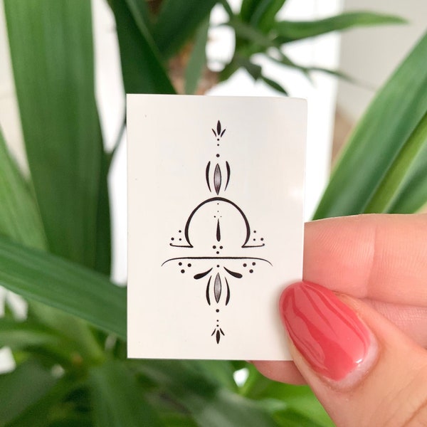 Libra Zodiac Sign (set of 2) - Temporary Tattoo